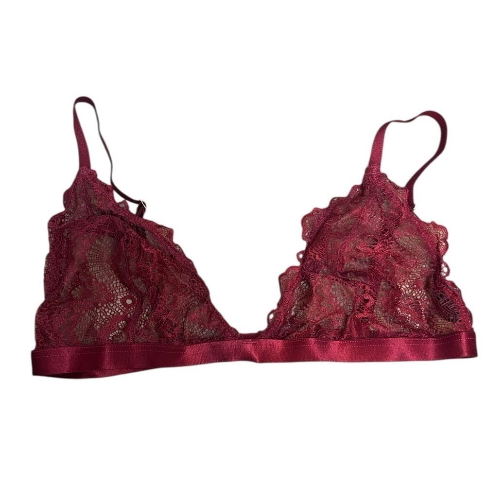 ASOS Burgundy Lace Bralette